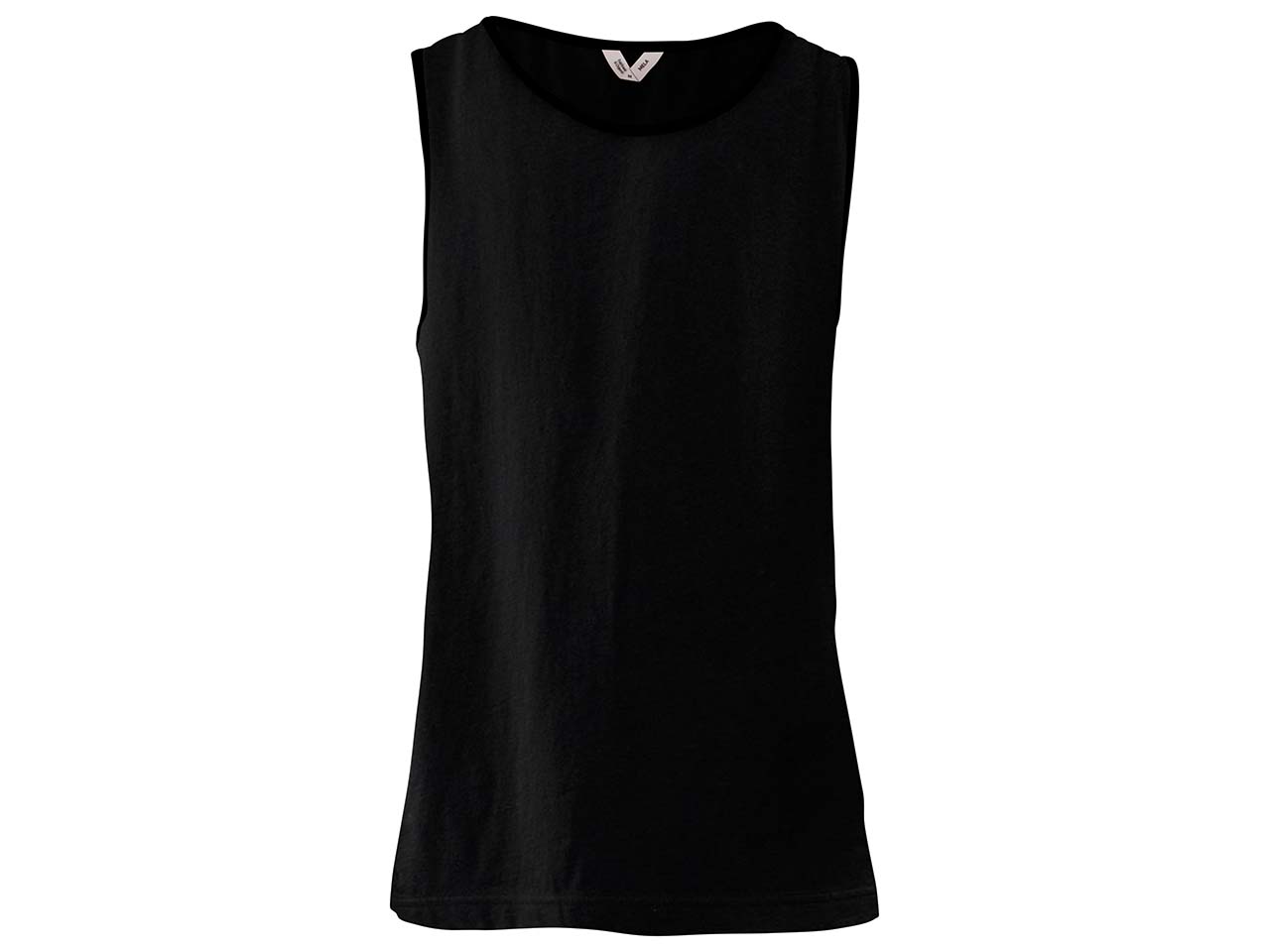 MELA Bio-Herren-Tank-Top "CHETAN" mit Rundhalsausschnitt, schwarz, Gr. L