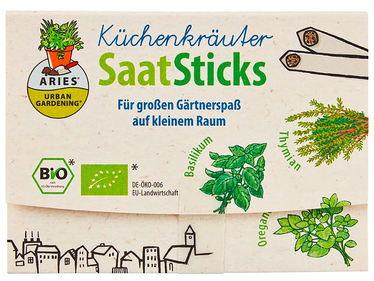 ARIES 8 Bio-Saatsticks "Küchenkräuter"