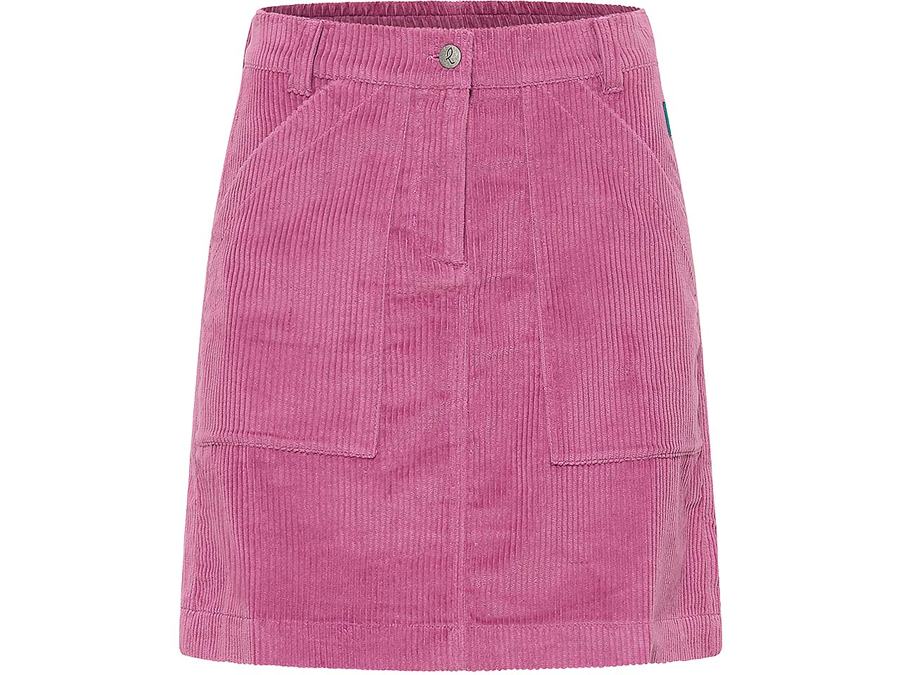 tranquillo Bio-Damen-Minirock aus Cord mit Taschen, red violet, Gr. 40