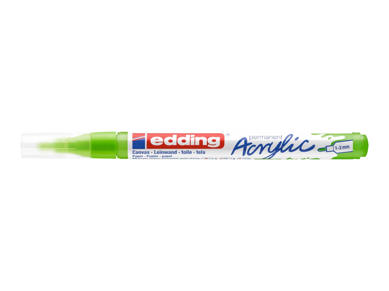 edding Acrylmarker "Acrylic 5300" Rundspitze fein, gelbgrün