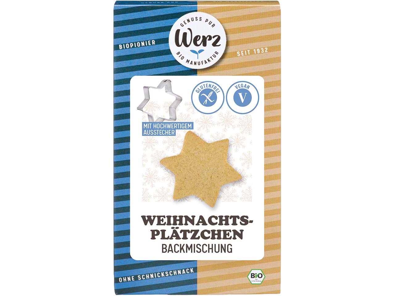 Werz Bio-Backmischung "Weihnachtsplätzchen", 500 g