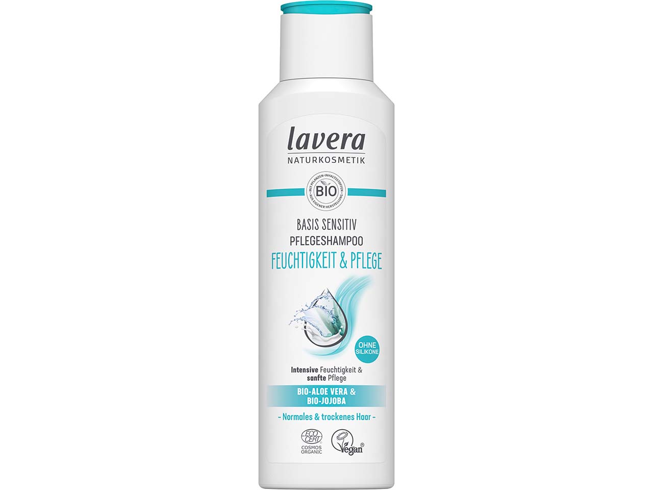lavera Bio-Pflegeshampoo "Feuchtigkeit & Pflege" basis sensitiv, 250 ml