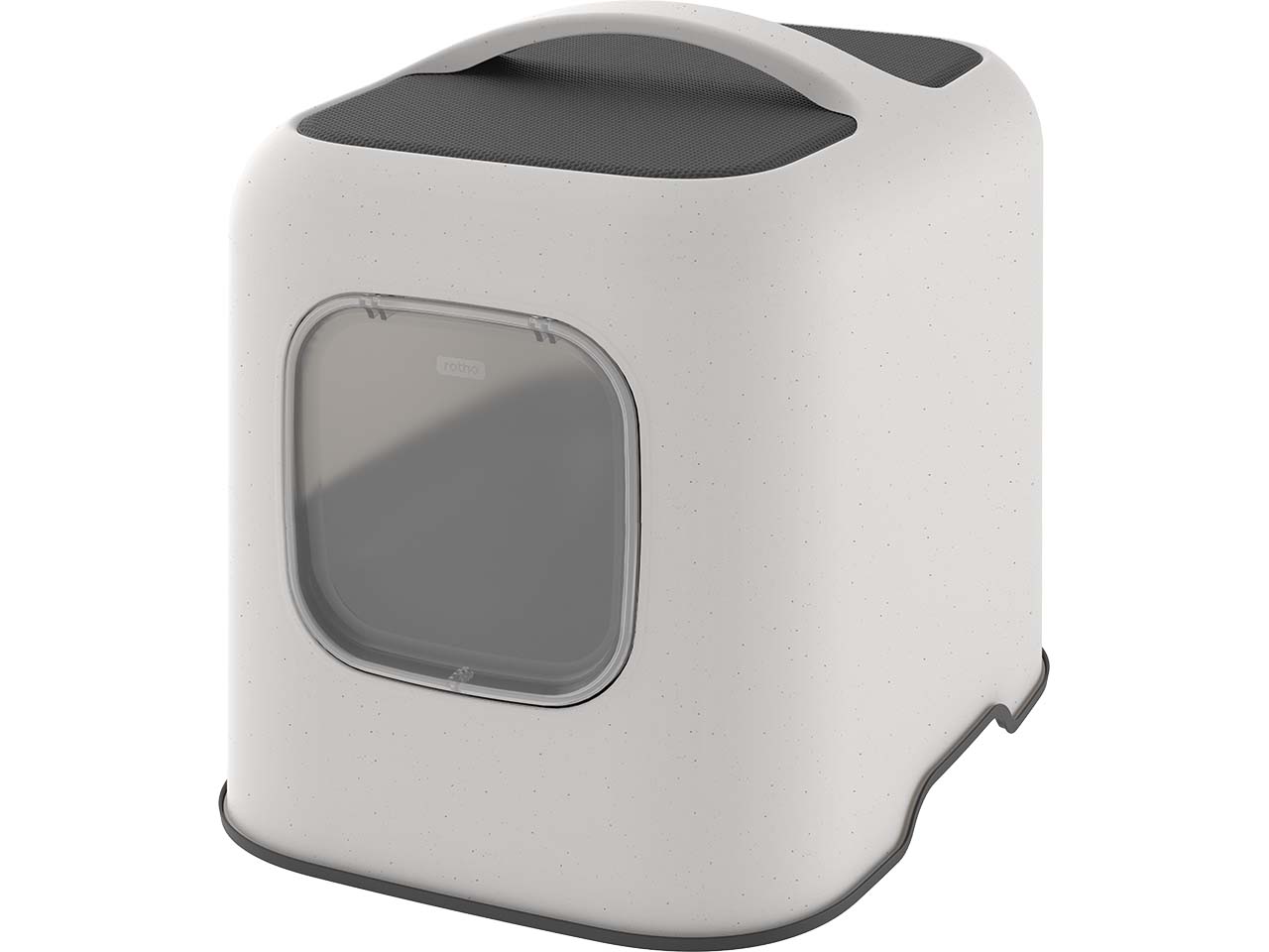 rotho Katzentoilette "BIALA" aus Recyclingkunststoff, sabia sand