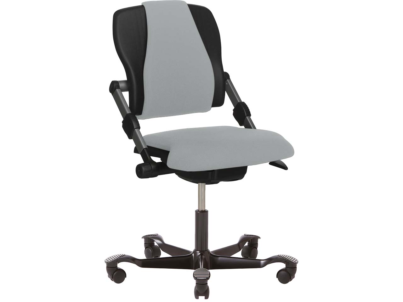 HAG Bürodrehstuhl "H03 340" Gestell: schwarz, Stoff: Select light ash grey