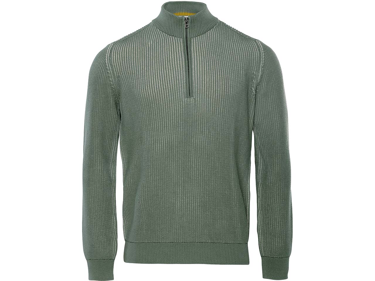 Living Crafts Bio-Herren-Troyer "SAMY" mit zweifarbigem Strick, meadow, Gr. L