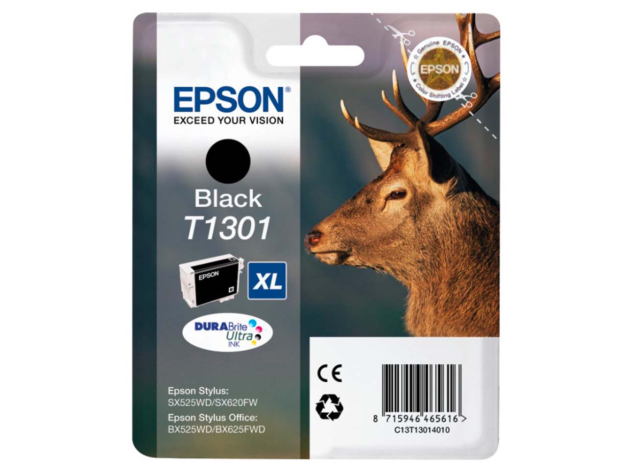 Epson Tintenpatrone T1301 schwarz