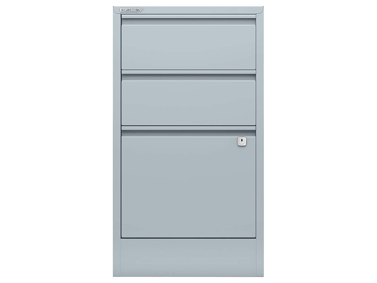 BISLEY Schubladenschrank "PersonalFiler" mit 1 HR + 2 Schubladen, lichtgrau