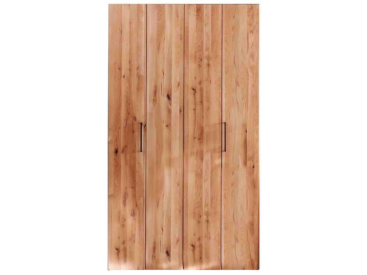 Kleiderschrank "Rödvig" mit Falttüren, 2-türig, Wildeiche geölt