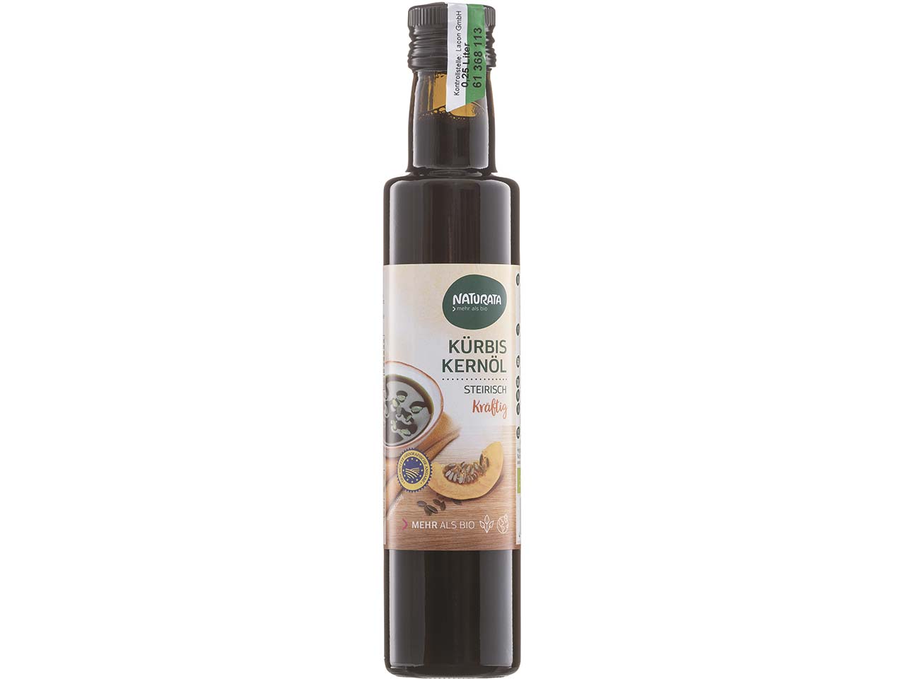 NATURATA Bio-Kürbiskernöl "Steirisch", kräftig, 250 ml