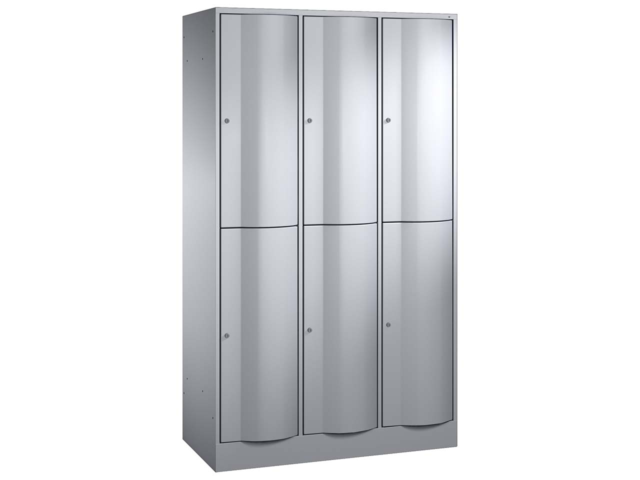 Schließfachschrank 3 Türme lg/lg 2er