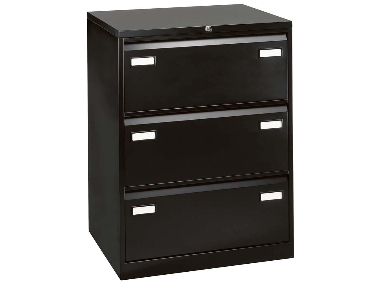 HR-Schrank 3s 2b schwarz (RAL 9005) (BxHxT) 80x101,6x62,2cm