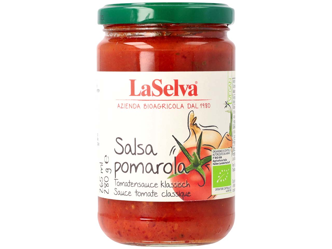 LaSelva Bio-Tomatensauce klassisch, 280 g