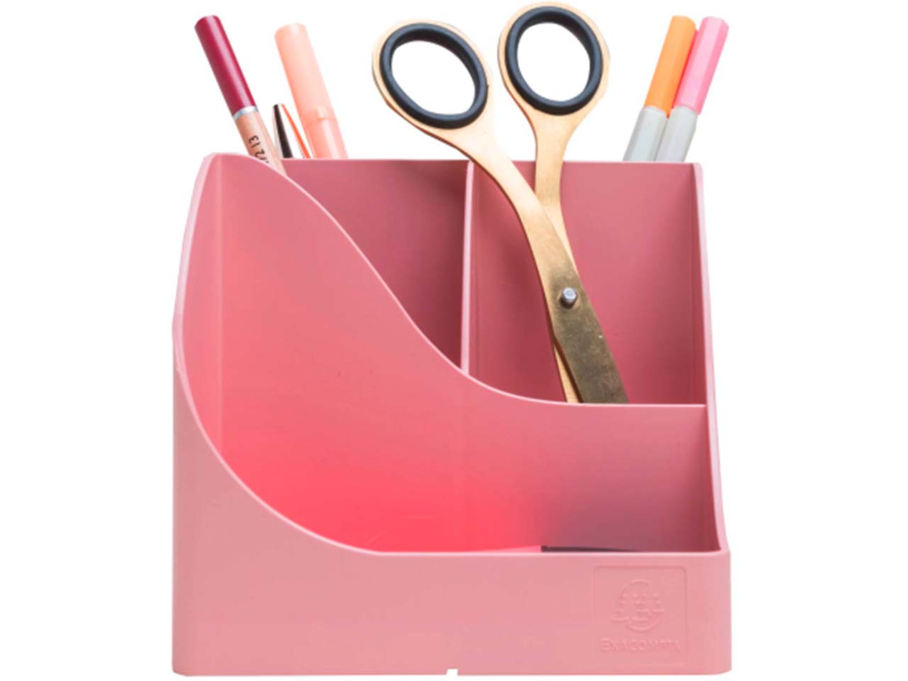 Exacompta Stifteköcher "Pen Wave AutentiK" 5 Fächer, rosa Exacompta Stifteköcher "Pen Wave AutentiK" 5 Fächer, rosa