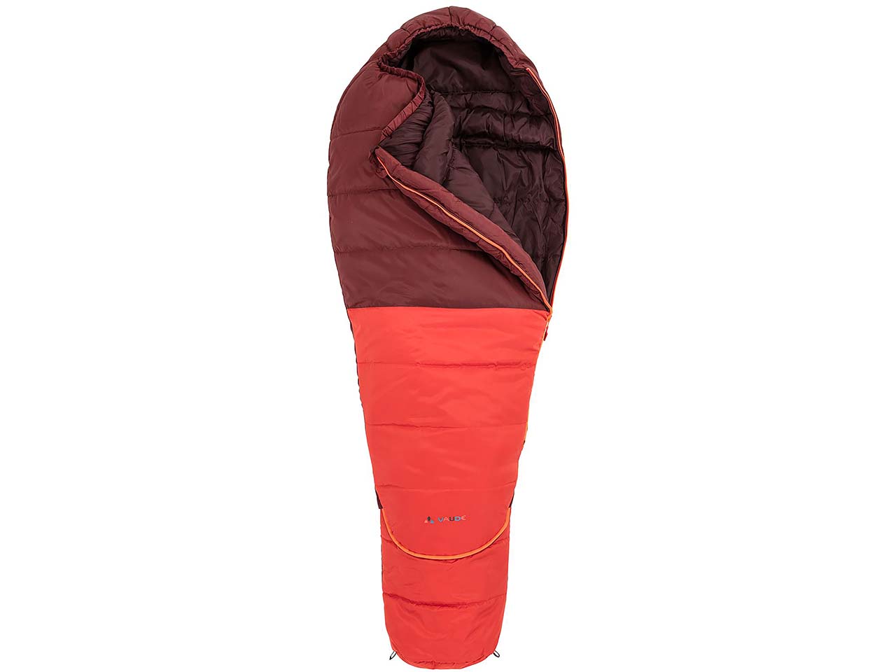 VAUDE Schlafsack 'Alpli Adjust 400 II SYN' für Kinder, dark cherry