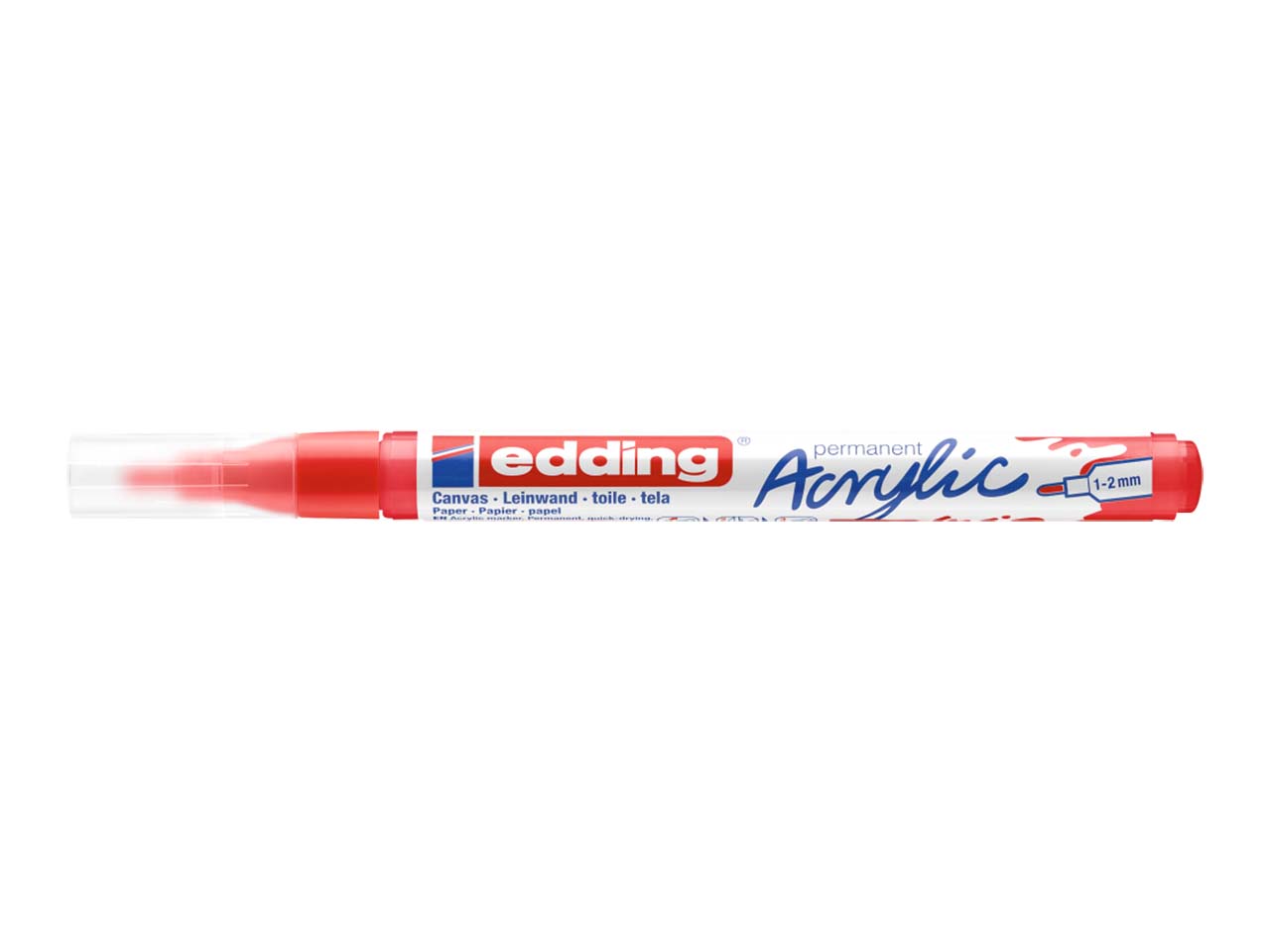 edding Acrylmarker "Acrylic 5300" Rundspitze fein, rot