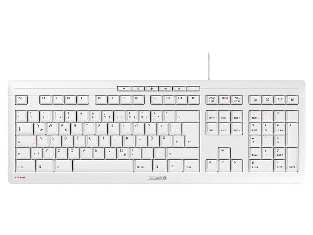 Cherry Tastatur 'Stream JK-8500', weiß