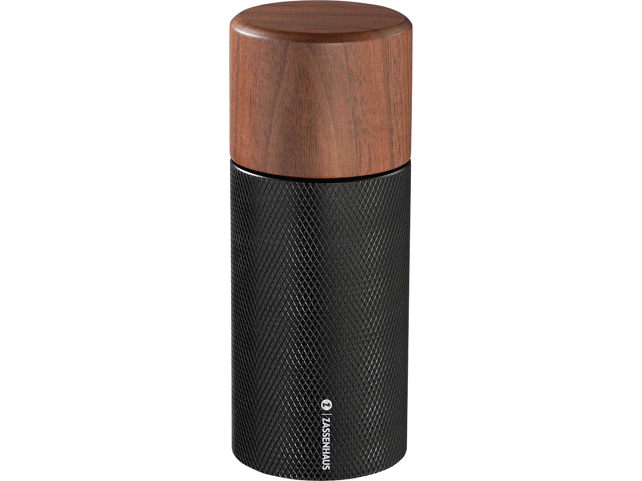 Zassenhaus Gewürzmühle "PERFORMER" mit Nussbaumholz, 13 cm