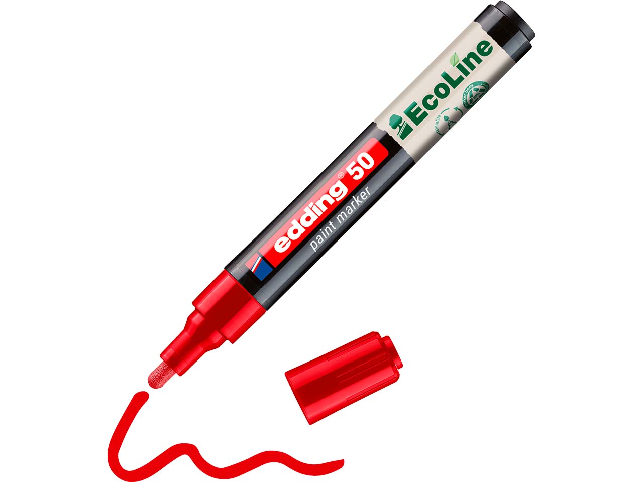 edding Lackmarker "50 EcoLine" wasserbasiert, rot