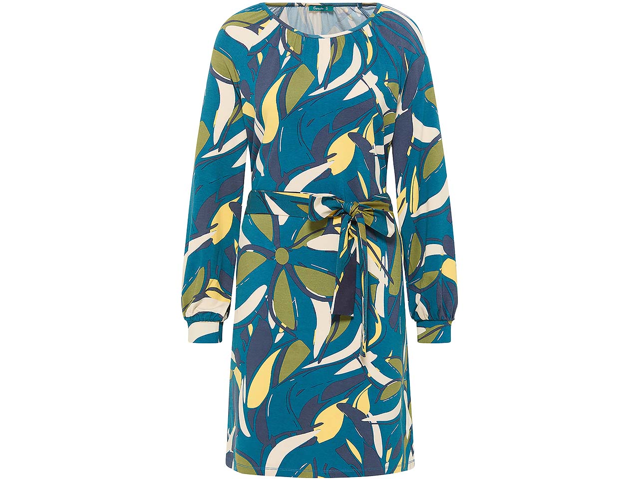 tranquillo Damen-Midi-Kleid mit Bindegürtel, lily, Gr. S