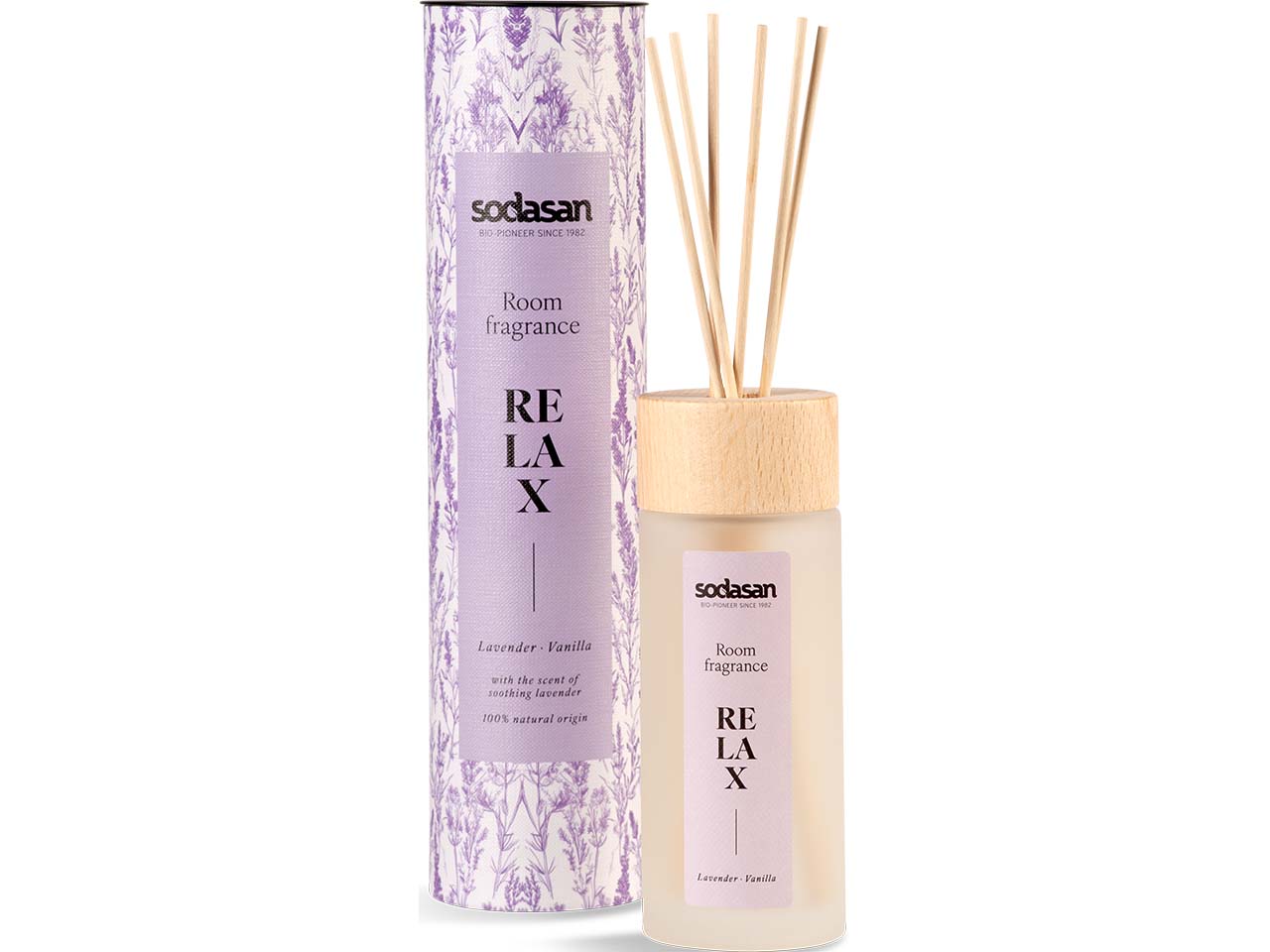 Sodasan Raumduft "RELAX" mit Lavender und Vanille, 200 ml