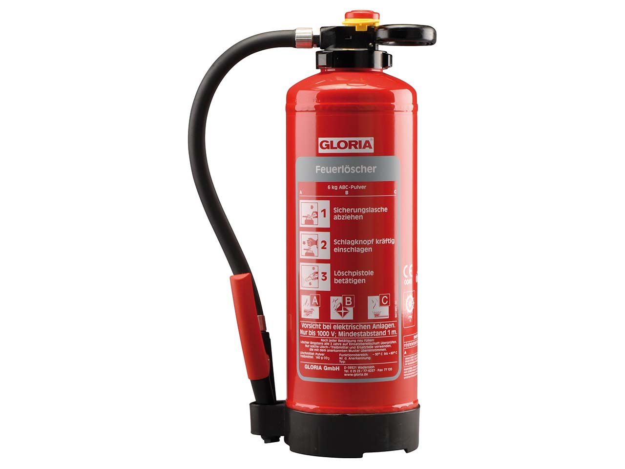 Gloria Pulver-Feuerlöscher 'P6 Pro'