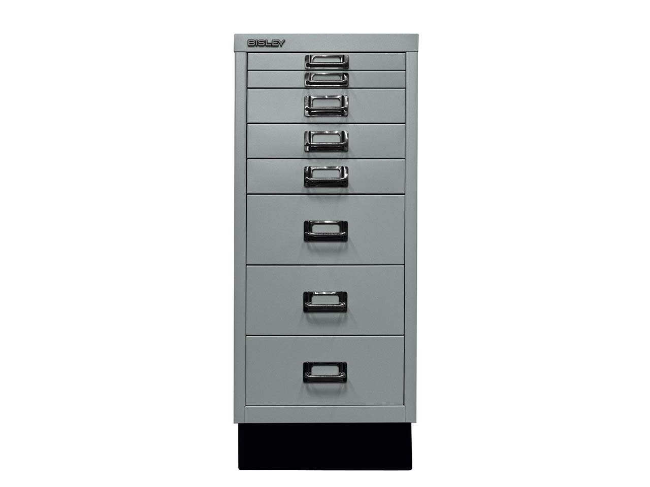 BISLEY Schubladenschrank "MultiDrawer" DIN A4 mit 8 Schubladen silber