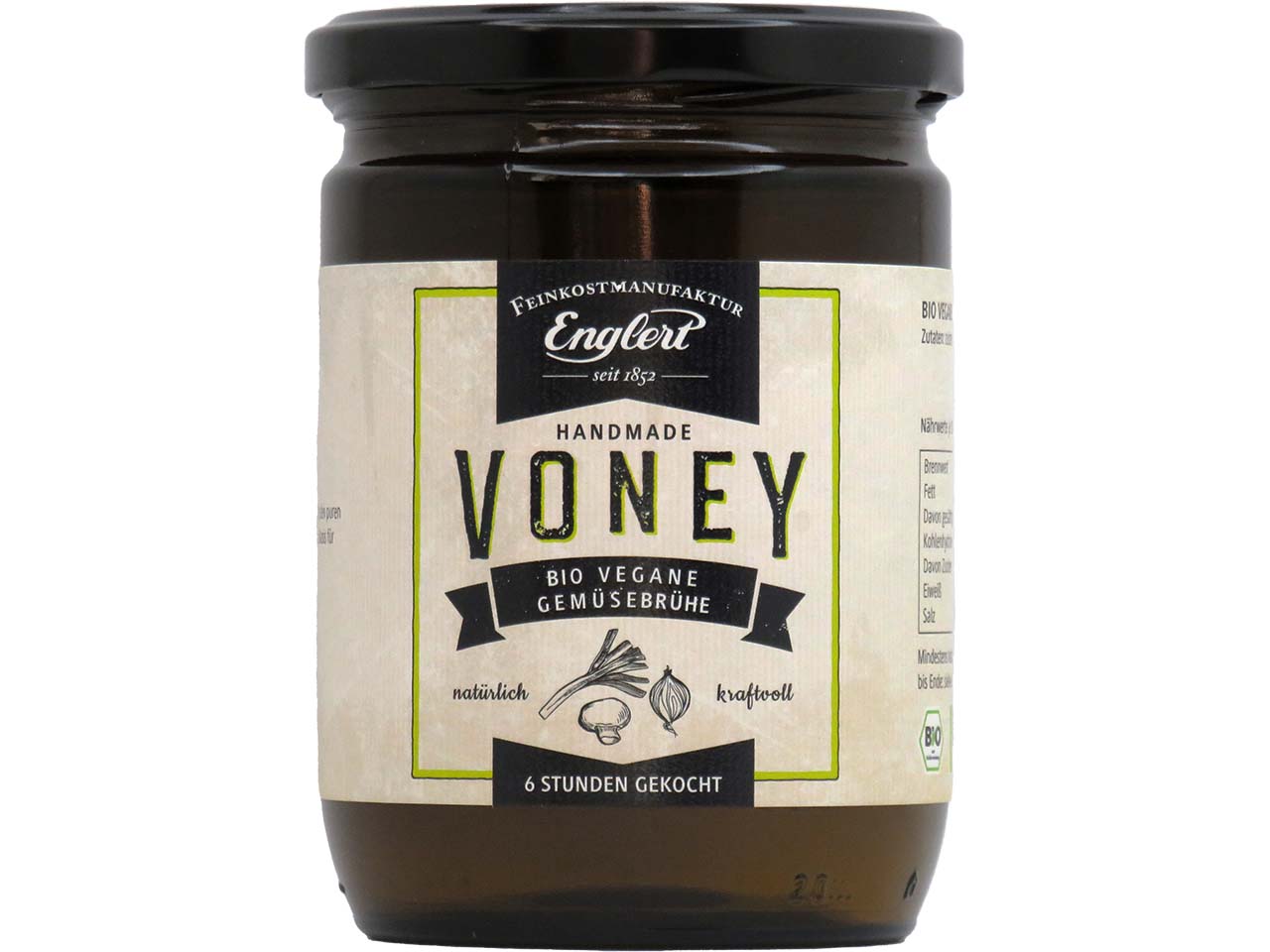 Feinkost Englert Bio-Gemüsebrühe "Voney", vegan, 440 ml