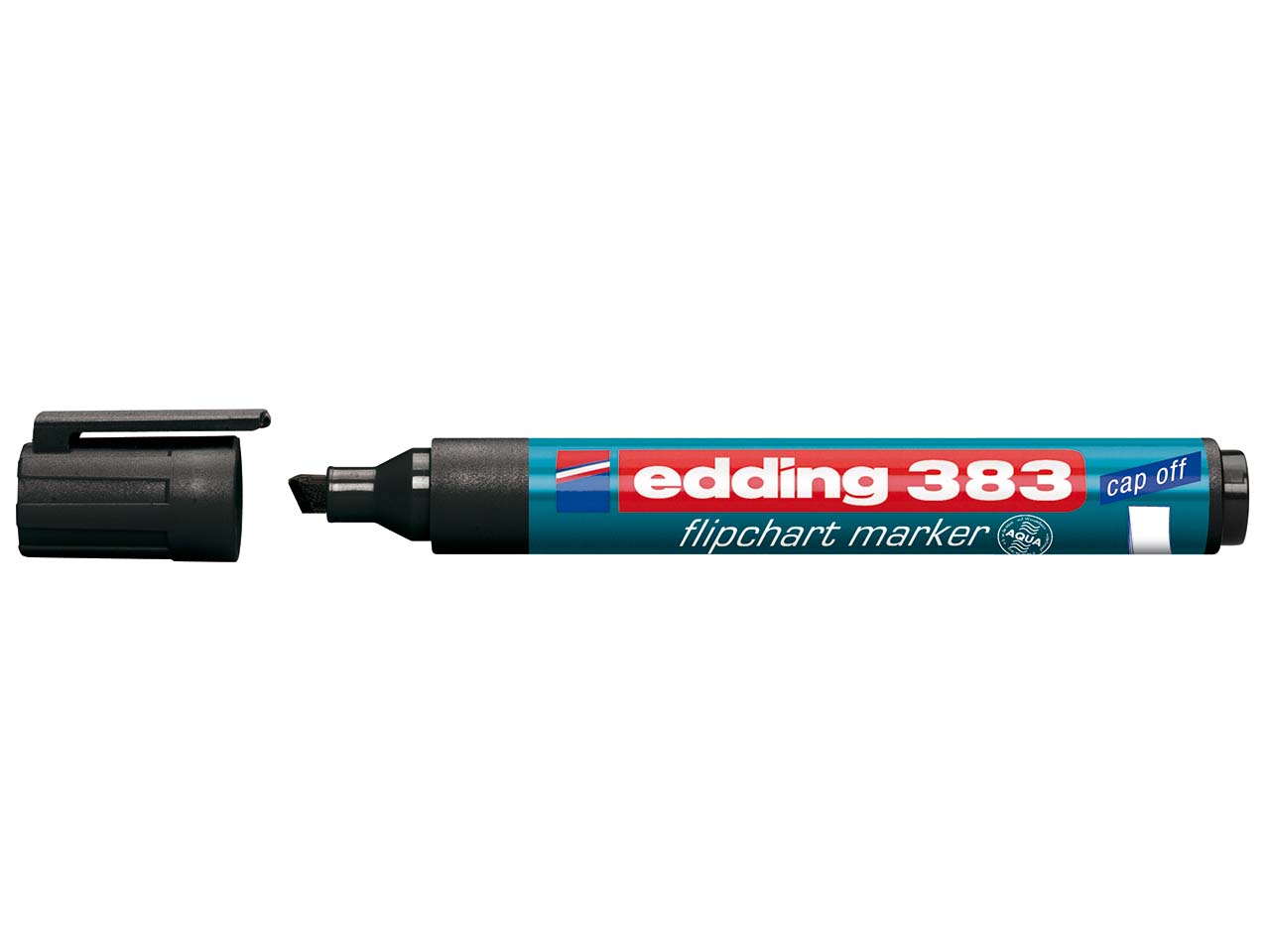 edding Flipchartmarker "383" Keilspitze, schwarz
