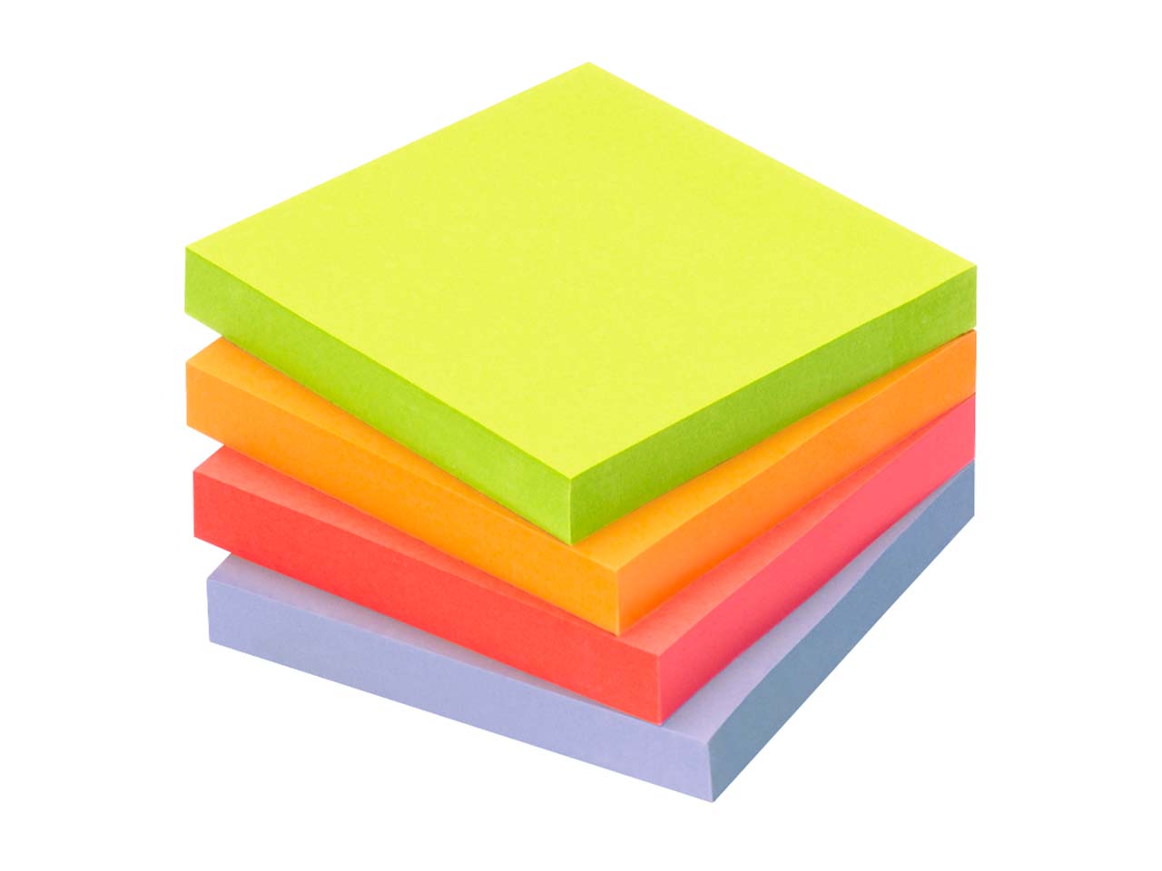 Info Haftnotizen "Recycling Mix Tower" 16 x 100 Blatt, 75 x 75 mm, farbig sortiert