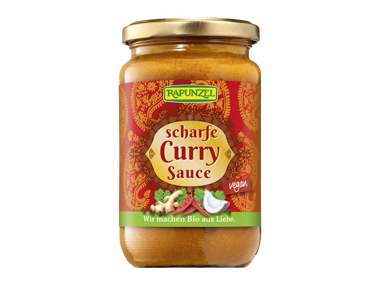 RAPUNZEL Bio-Curry-Sauce 'scharf', 330 ml