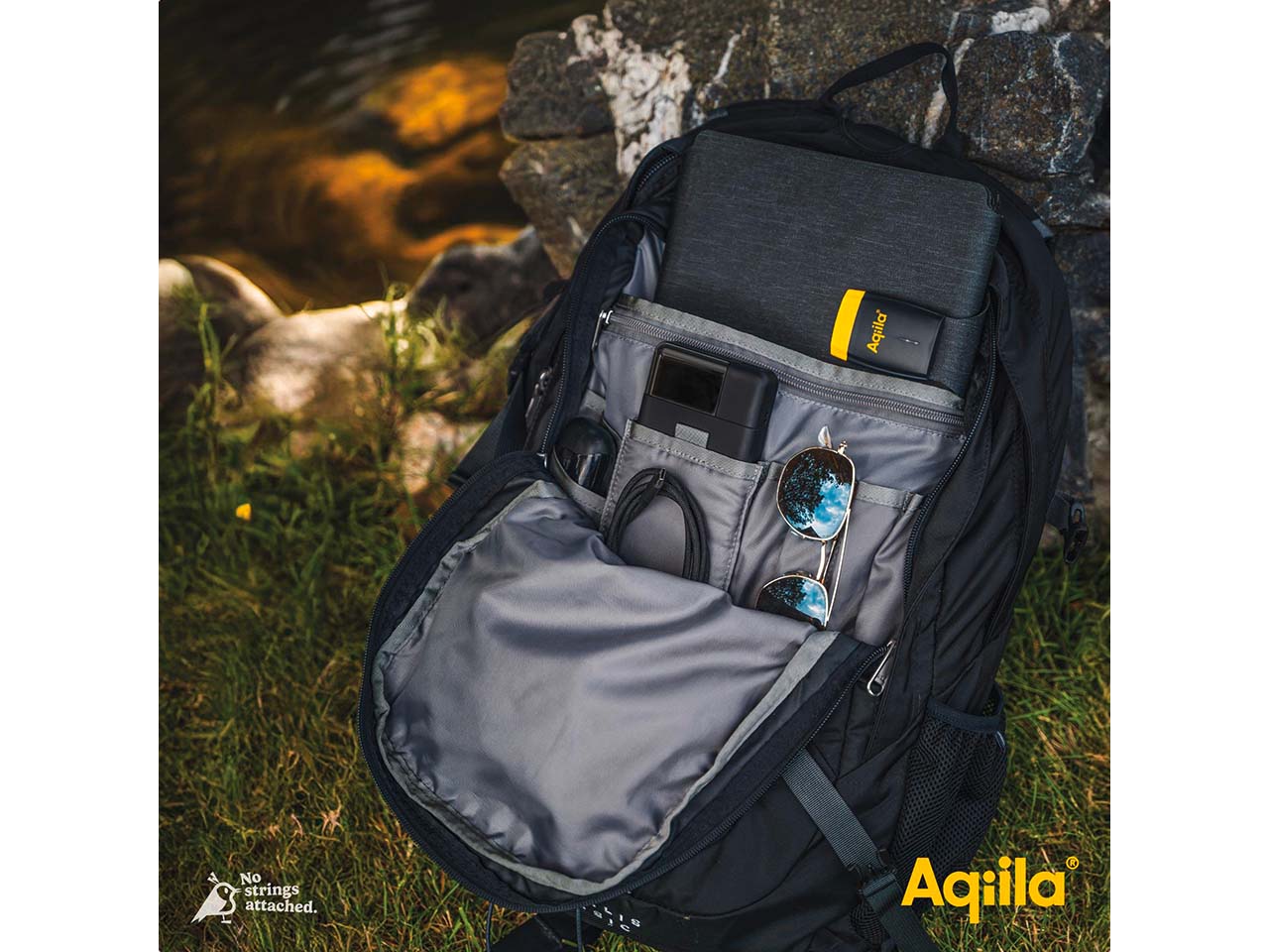 Aqiila Powerbank "Powerbird B10" 10.000 mAh, schwarz