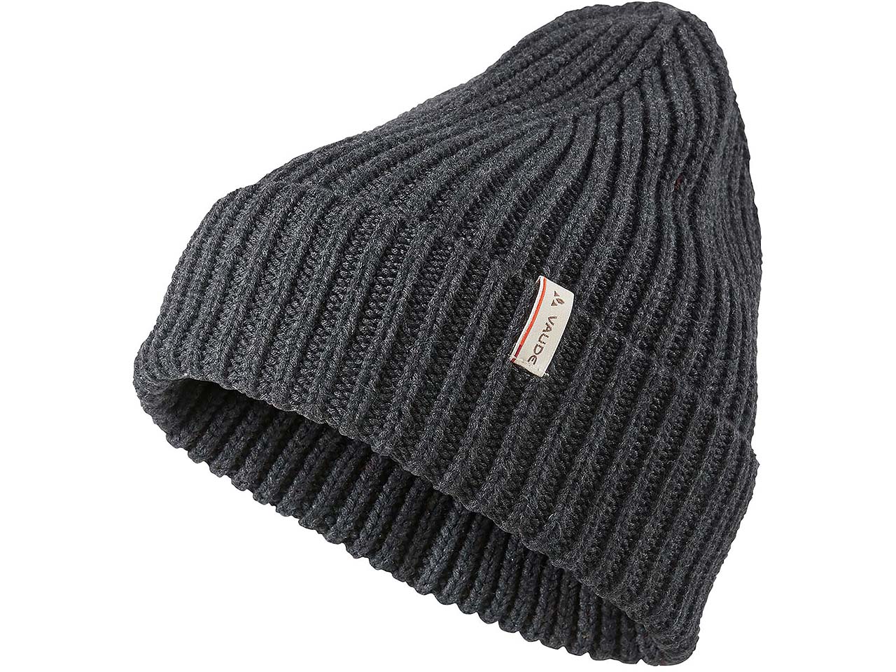VAUDE Mütze 'Moena II' mit Umschlagkrempe, black/black