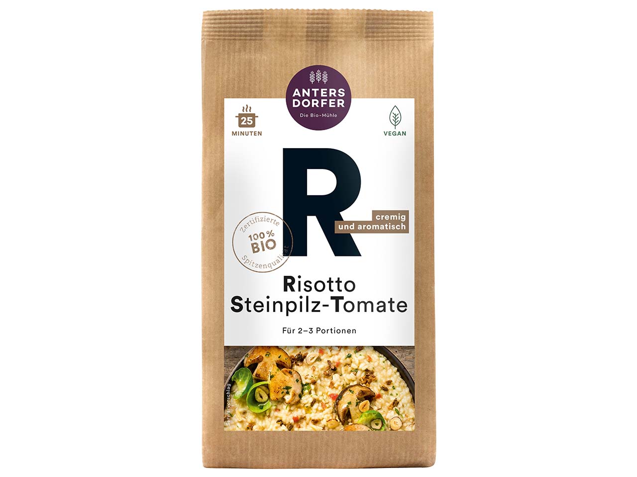 Antersdorfer Bio-Risotto "Steinpilz-Tomate", 150 g