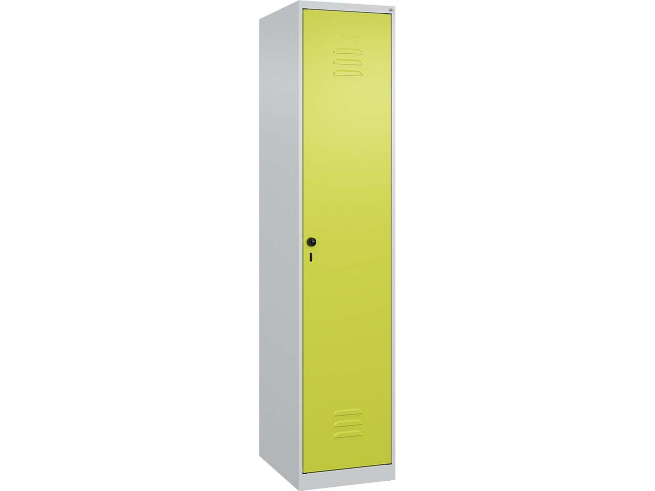 C+P Spind Classic PLUS, 1 Abteil, 1850x400x500mm, Lichtgrau/Clowngrün