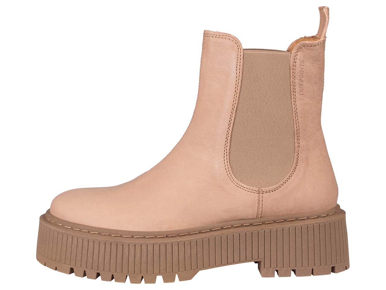 Ten Points Damen-Stiefeletten 'Alina' sand, Gr. 40