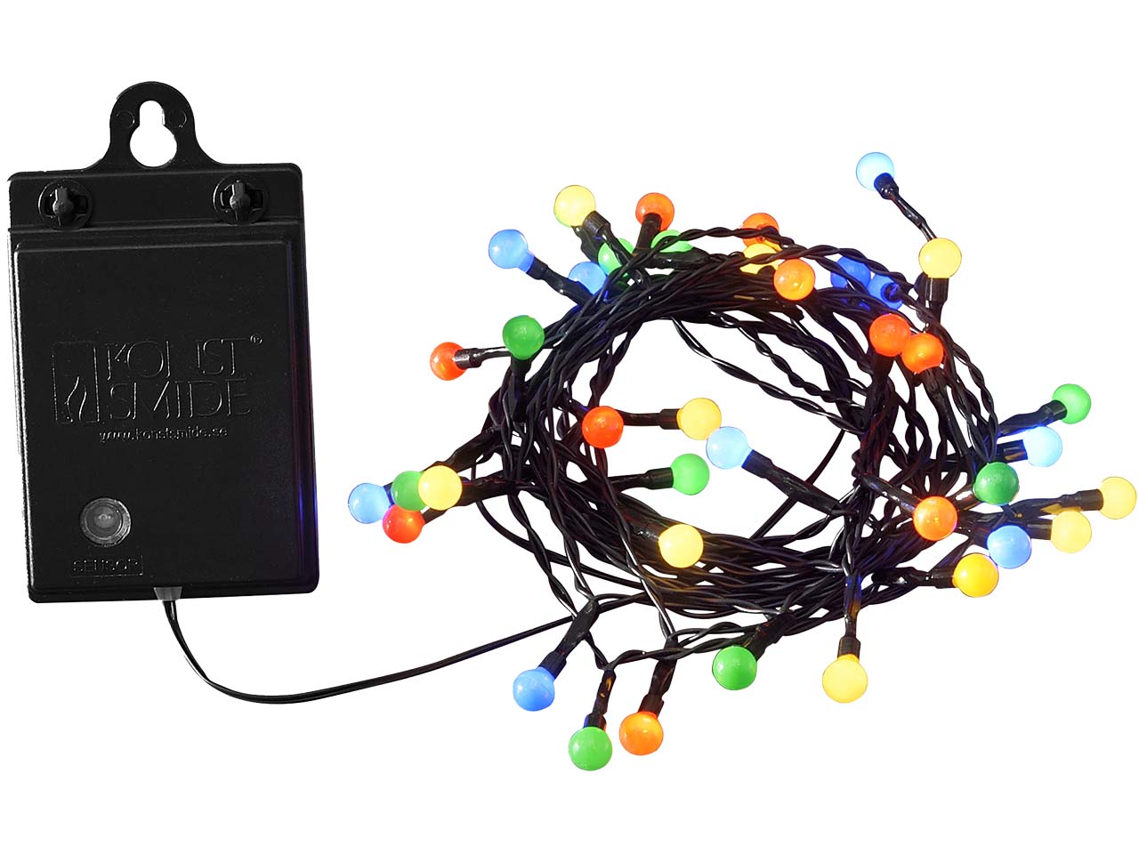Konstsmide LED-Globelichterkette mit Schalter, 6h/9h Timer, 40 Dioden bunt