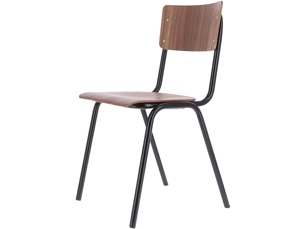 Jan Kurtz 2 Besucherstühle "Zero" Nussbaum, Gestell schwarz