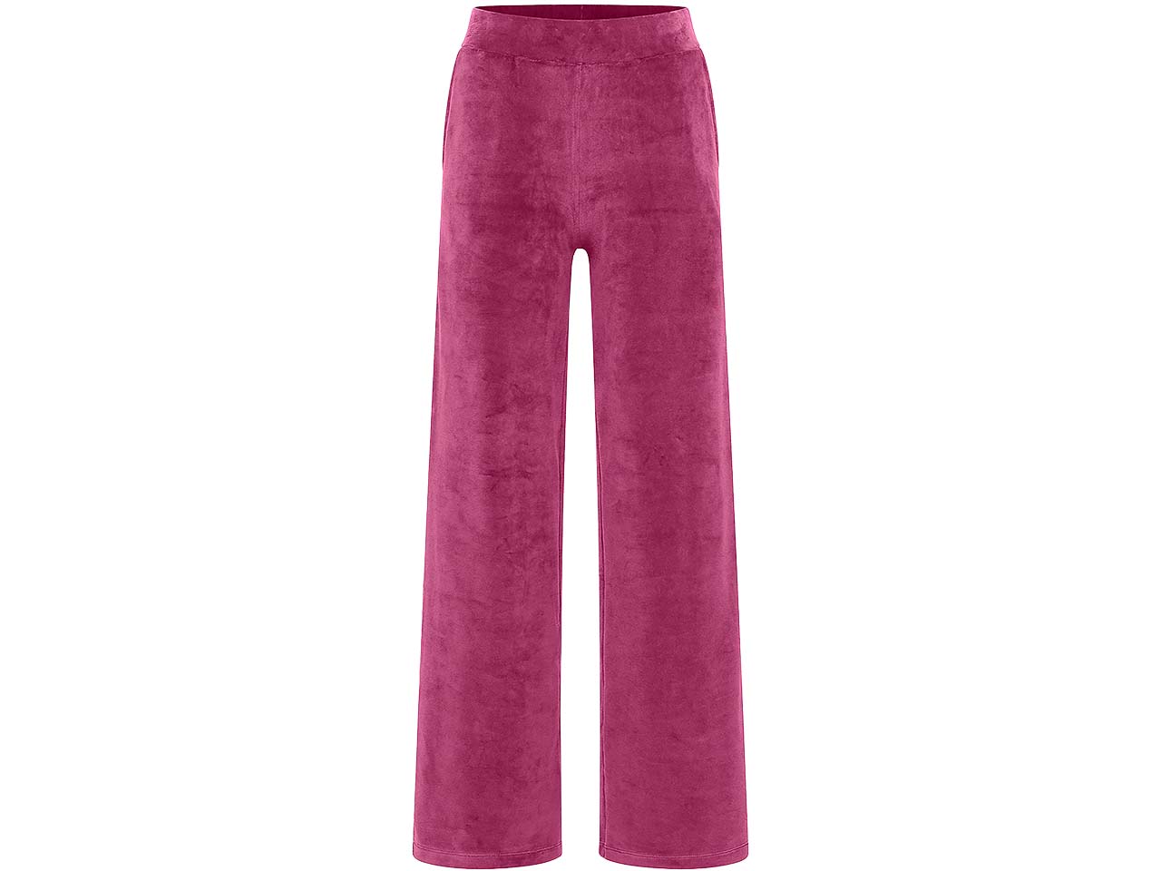 tranquillo Bio-Damen-Hose aus Nicky Velours, red violet, Gr. S