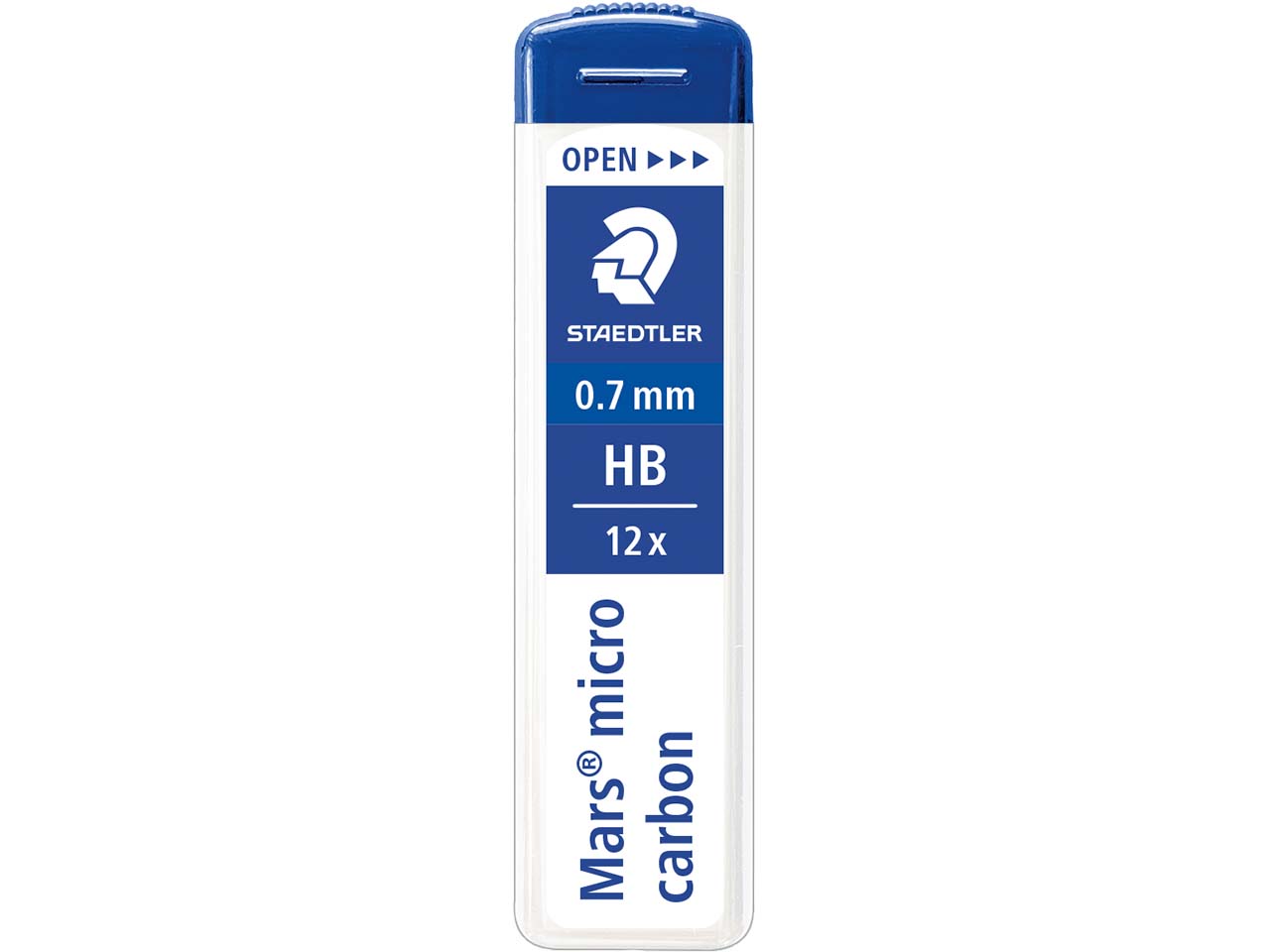 STAEDTLER Ersatzminen für Druckbleistifte 'Mars micro carbon' Ø 0,7 mm, 12 Stk., HB