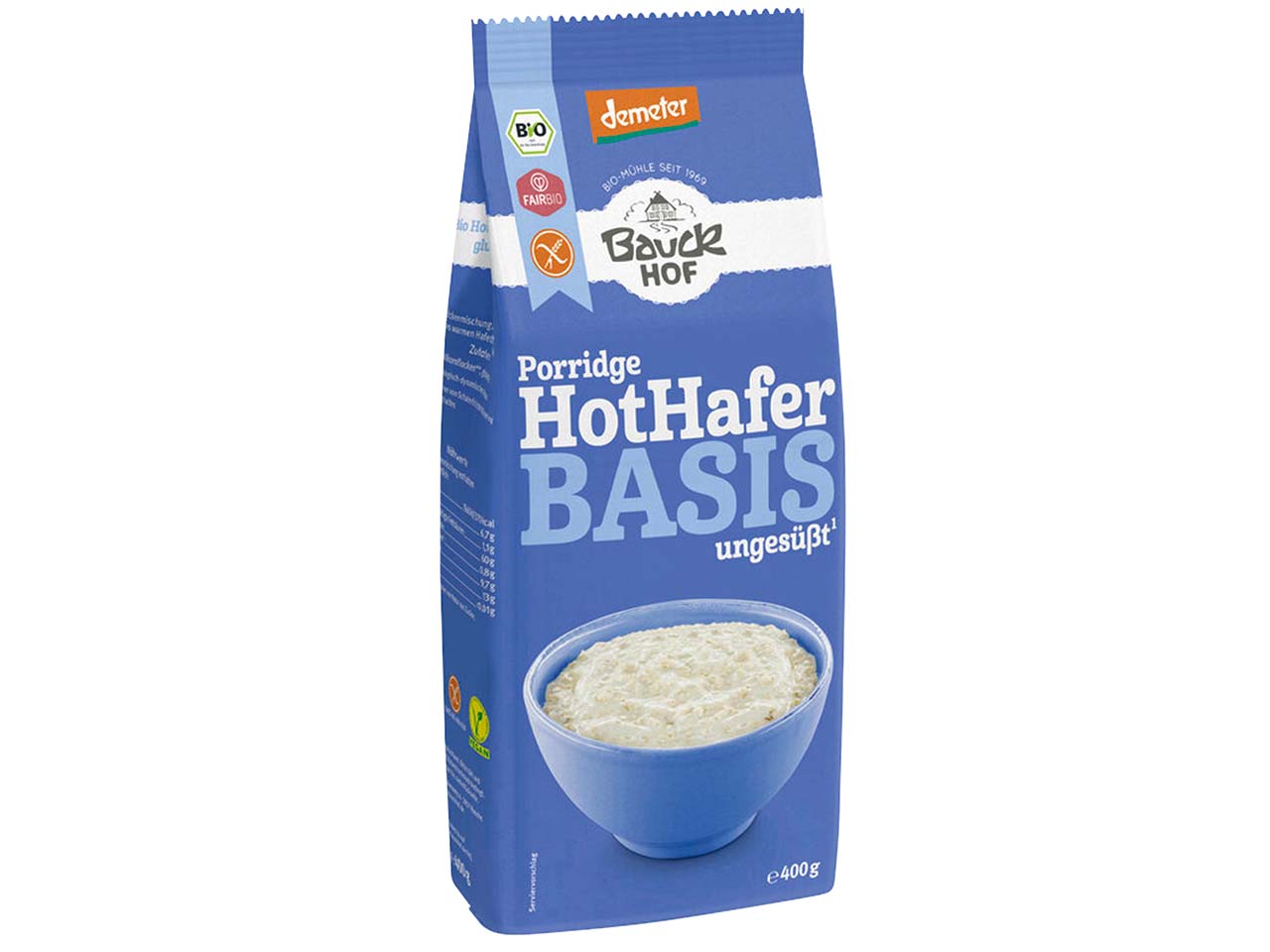 Bauckhof Bio-Porridge aus Hafer 'Basis', 400 g