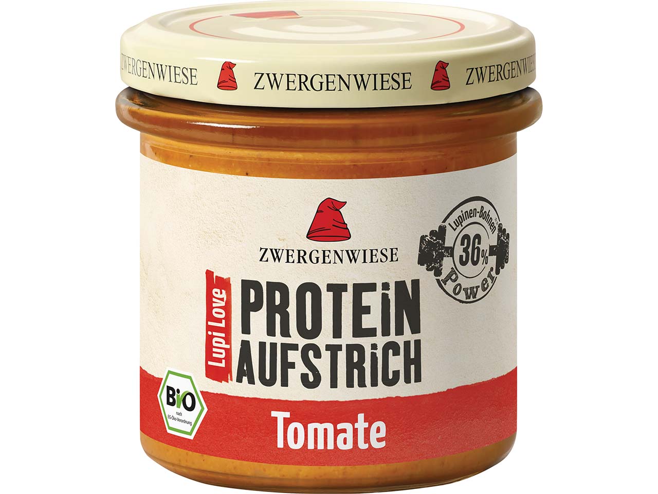 Zwergenwiese Bio-Brotaufstrich "LupiLove Tomate", 135 g
