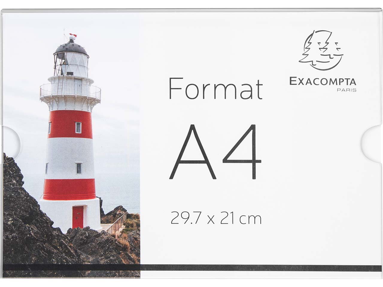 Exacompta Wandsichttaschen "Exacryl" aus PMMA, DIN A4 quer, Außenmaß: 300 x 5 x 211 mm