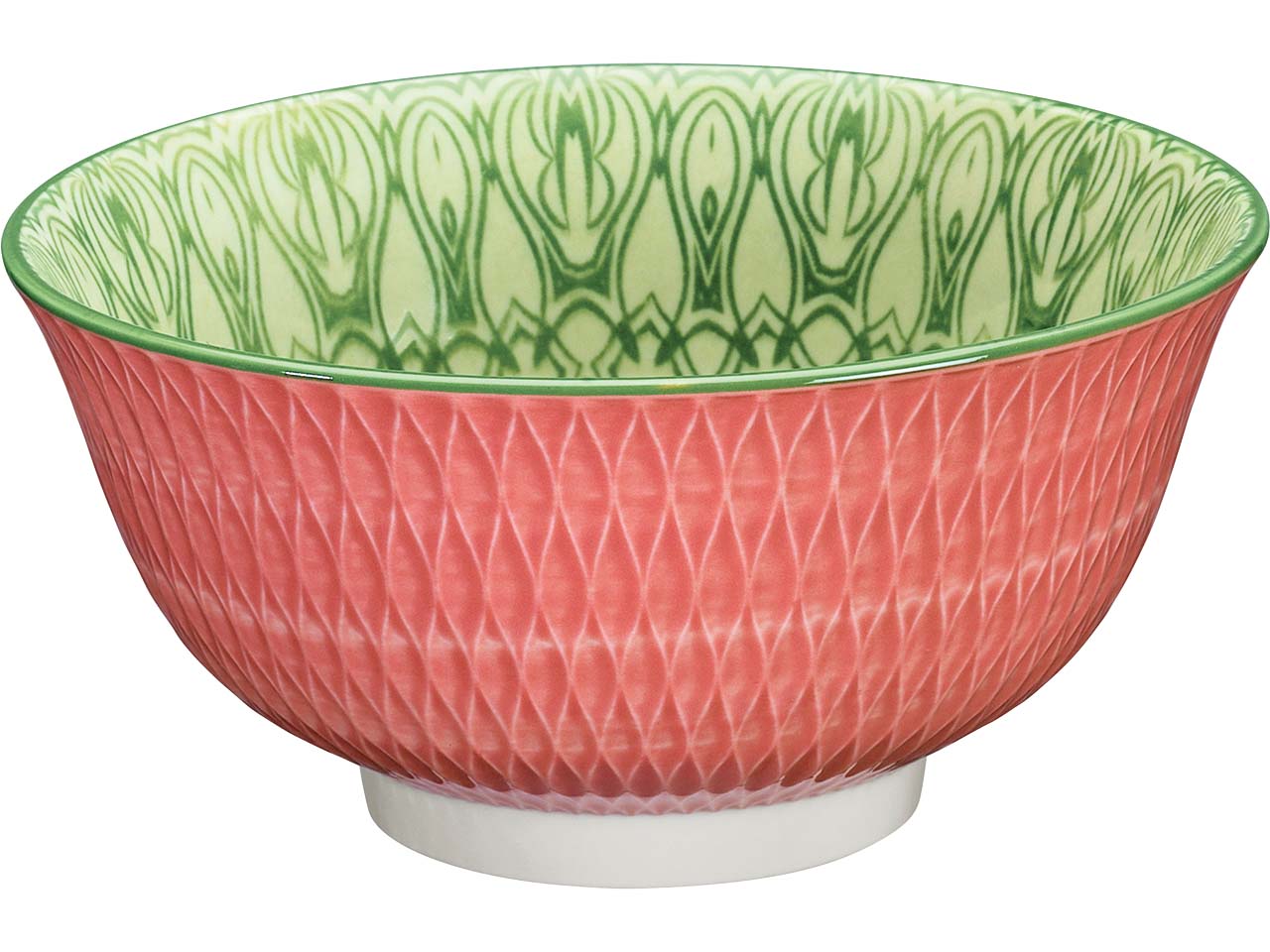 cilio Schüssel 'Rauten' rosa aus Porzellan, Ø 15,5 cm