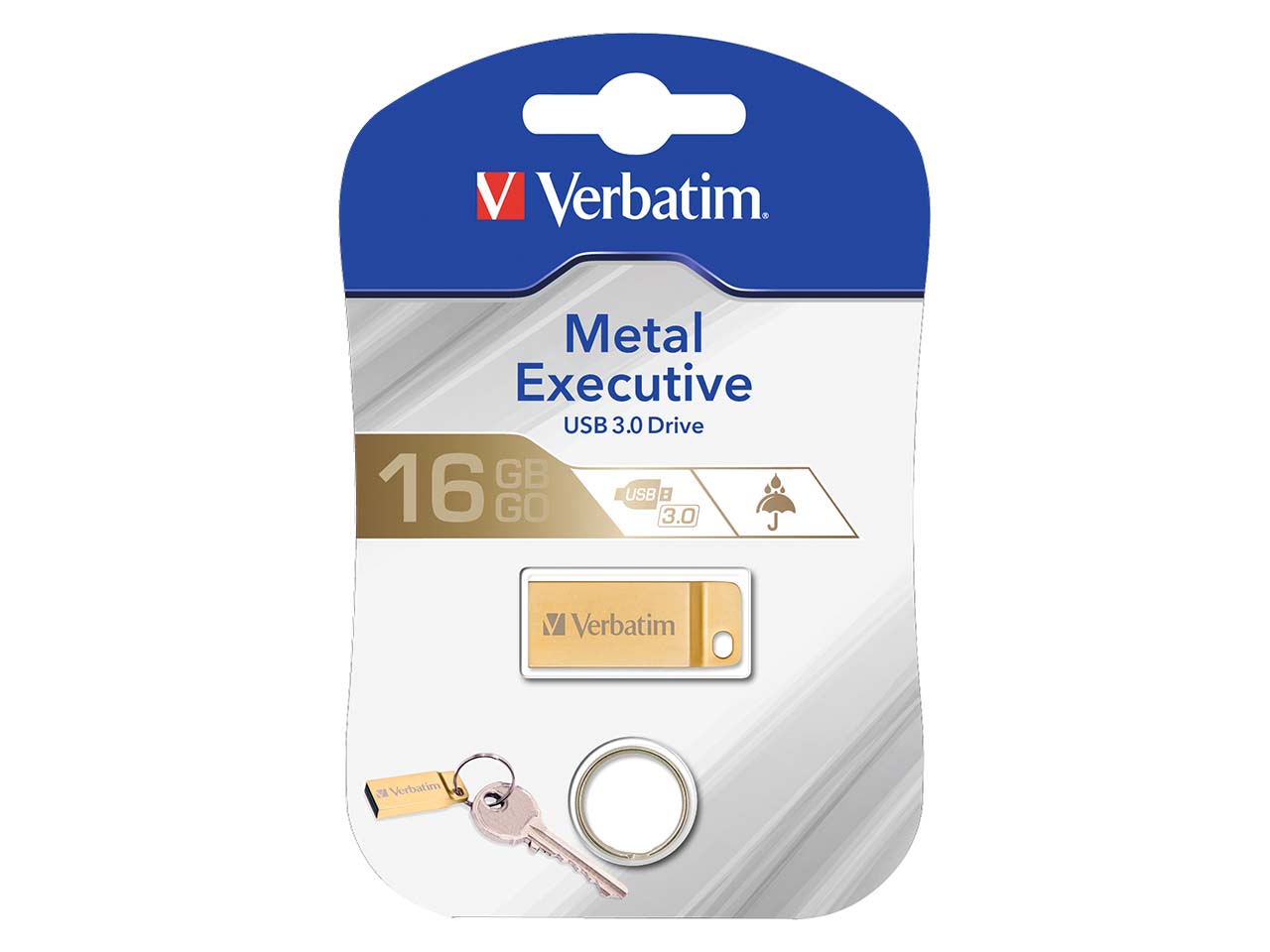 Verbatim USB-Stick "Metal Executive" Premium Gold Edition, USB 3.0, 16 GB