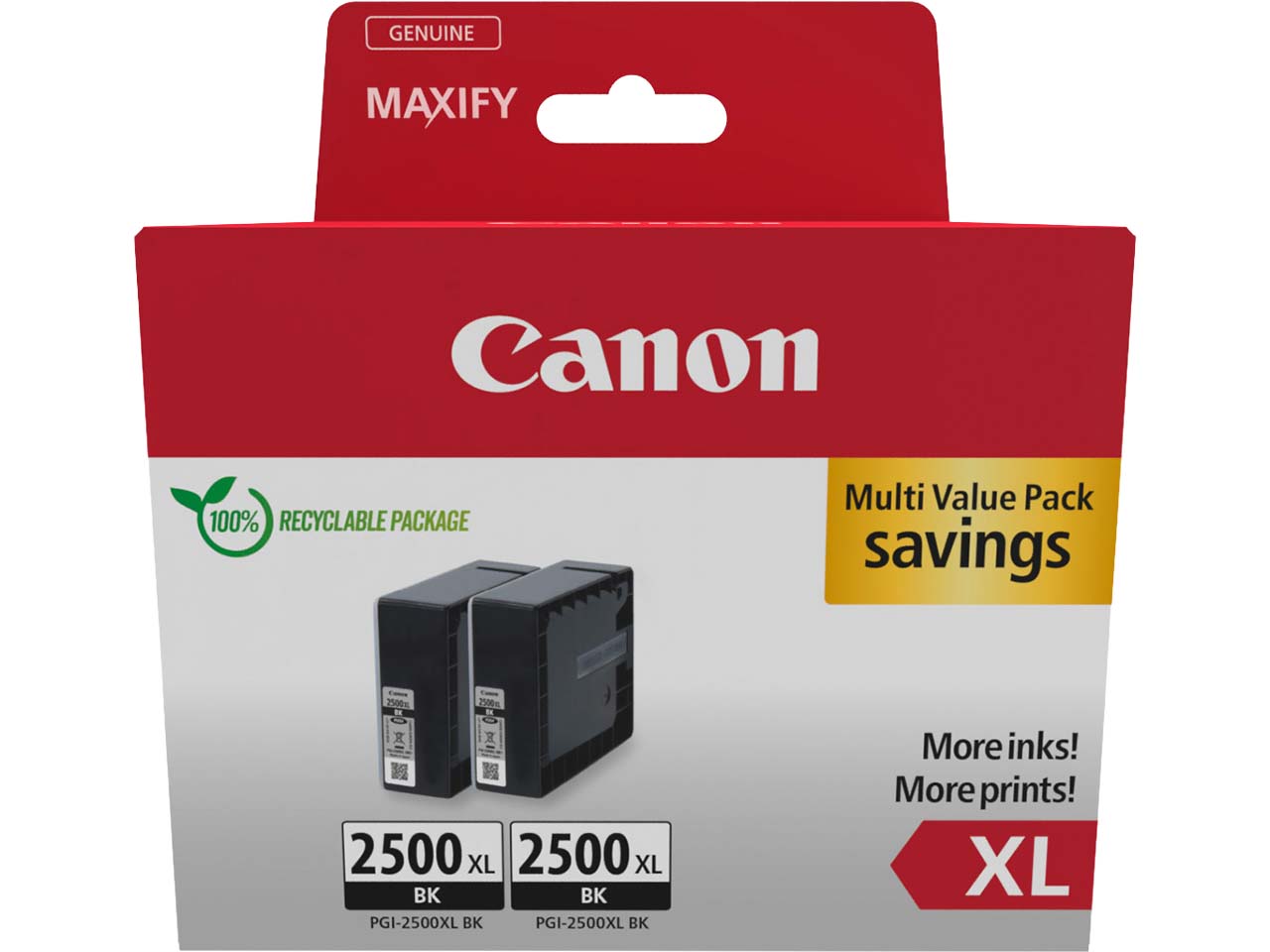 Canon 2er-Pack Tintenpatronen PGI-2500XL schwarz