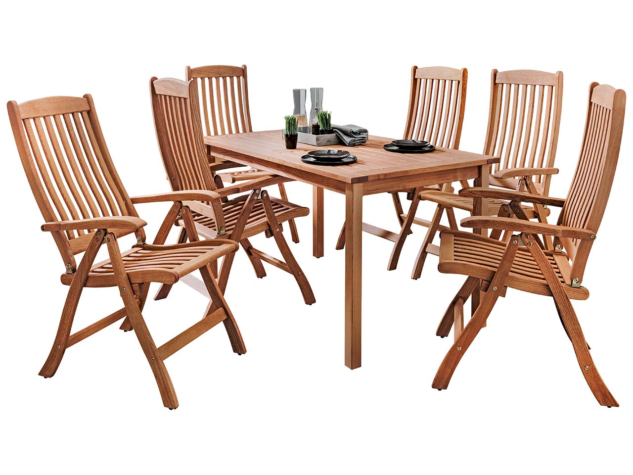 Gartenmöbel-Set "Calea", 7-teilig, 6 Sessel, 1 Tisch