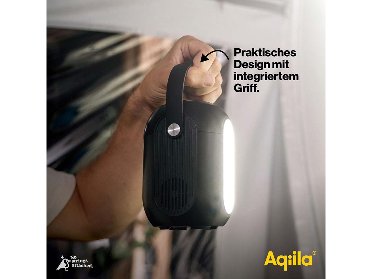 Aqiila 3 in 1 Lampe, Powerstation, Induktionsladegerät "Powerbird S140"