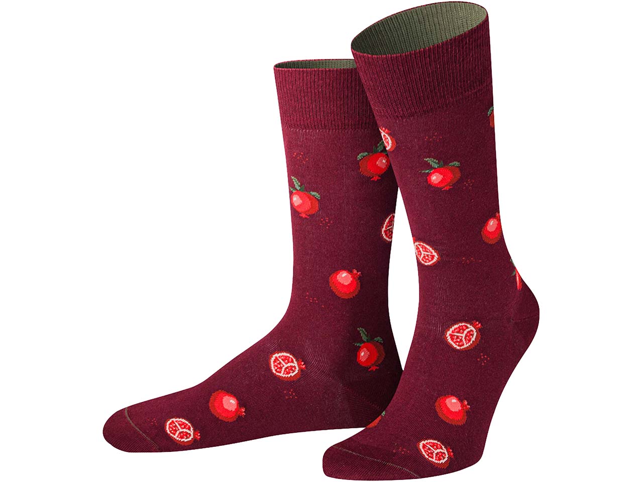 VON JUNGFELD Bio-Socken 'Granatapfel', merlot, Gr. 43/46