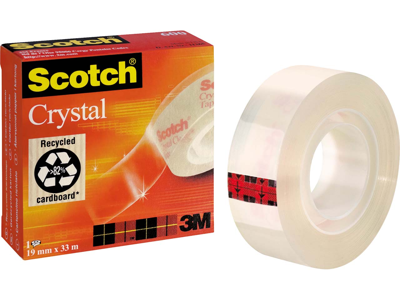 Scotch Klebeband 'Crystal' 19 mm x 33 m
