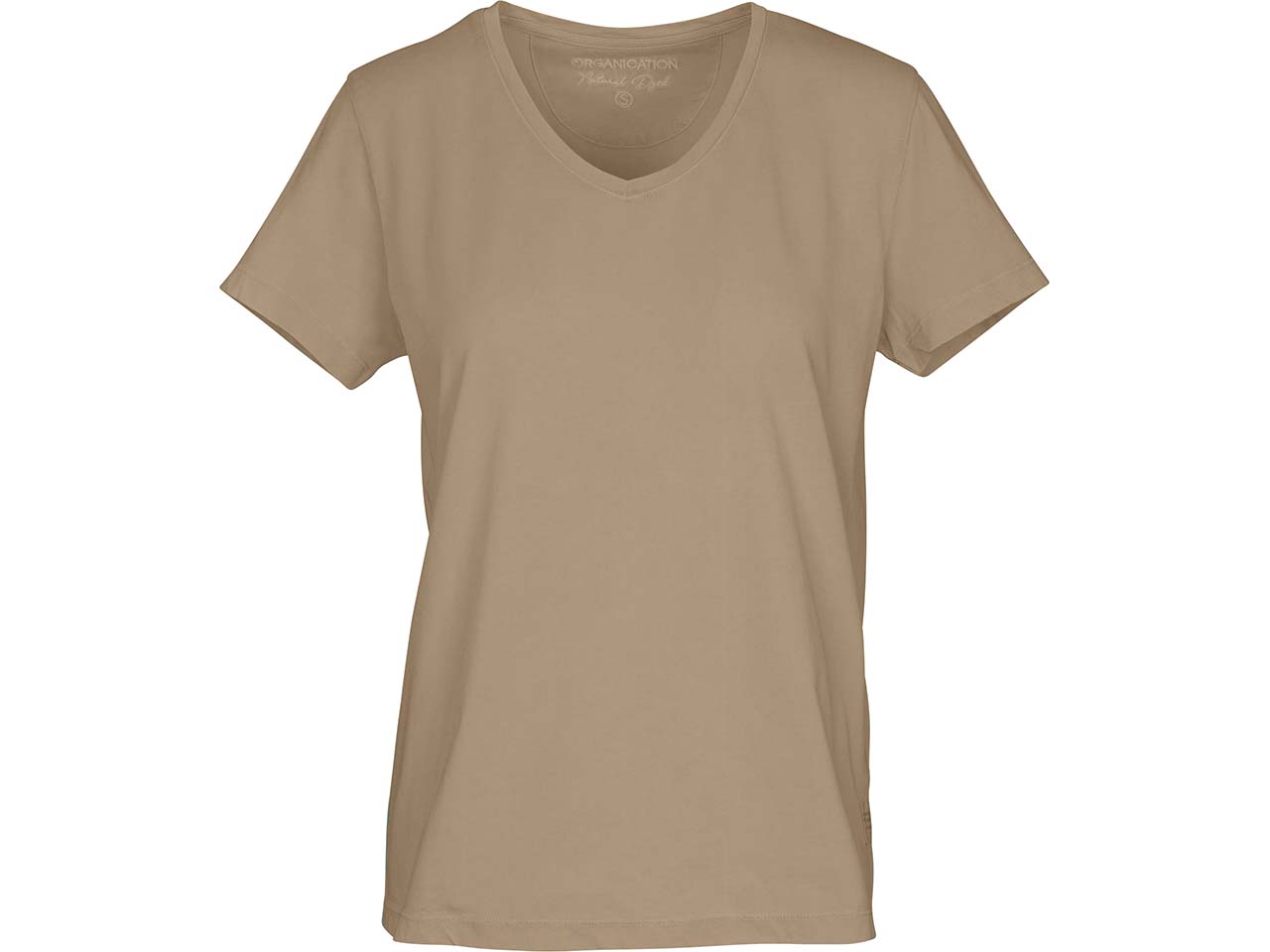 ORGANICATION Bio-Damen T-Shirt, natürlich gefärbt, walnut husk, Gr. S